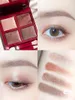 Marca Quad Color Eye Shadow Makeup Shimmer Palette # 03 Body Heat Ombretto con applicatori Pennello Ombres paupieres 4 Couleurs Alta qualità