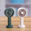 New Electric Fans Office Desktop Small Fan USB Charging Big Wind Silent Student Dormitory Hand-held Fan Wholesale