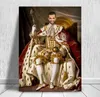 Personnalisé pour lui roi Royal général Portrait toile impression mur Art Unique cadeau d'anniversaire maison salon décor affiches 220614