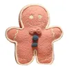 Cm Big Size Gingerbread Man Cuddles Biscuit Filled Soft Cartoon Pillow Kawaii Bear Xmas Birthday gift For Kids Baby J220704
