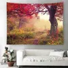 Forest Trail Tapestry Tree Path Wall Rugs Wall Tapestry Beautiful 3D Vision Nature Scape Tapestry For Home Decor Bedroom Dorm J220804