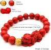 Bracelets de charme Pixiu Bracelet en pierre naturelle Men des femmes Chinois Feng Shui Pi Xiu Red Perles de bracelet Gold richesse et bonne chance Uni1504879