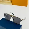 Man Designer Okulary przeciwsłoneczne Męskie czarne lub białe rama octanowa fazowa przednia Z1502E z literami wygrawerowanymi na wzorach soczewek wzdłuż li235m