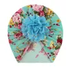 Gorros indios para recién nacidos Flores florales Sombrero Bebé Estampado en oro Turbante Niñas Sólido Suave Impreso Gorro Algodón Anudado Envolturas para la cabeza Gorro para niños Gorro Accesorios para el cabello