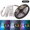 Strisce WS2812B RGB LED Strip Light White PCB Nastro flessibile 30led/m 60led/m 144led/m Impermeabile IP21/IP65/IP67 1m 2m 3m 4m 5mLED