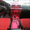 Old Mazda 3 2006-2012 내부 중앙 제어판 도어 핸들 3D/5D 탄소 섬유 스티커 데칼 자동차 스타일링 액세서리