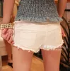 Sommer Damen Sexy Club Bandage Reißverschluss Super kurze feminine Schlüpfer Mini Disco Mujer Denim Jeans niedrige Taille Shorts 220419