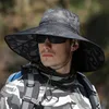 K51 MENS SOMMER SOMMER utomhus mode Panama Protection Cap Big Brim Sun Visor Fisherman Hat UV Fishing 220526