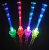 100pcs Coloré LED Clignotant Fibre Sticks Sticks Kids Stickers Concert Concert Accrocuns Personnes Anniversaire Partie de Noël Halloween