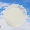 Sublimation leerer Windspinner 10 Zoll Aluminium Spinner im Freien Gartendekoration Metall Blanks für DIY beide Seiten druckbar