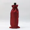 Linge à cordon de cordon de cordon de vide à vin à poussière Couvre-bouteille d'emballage Sac d'emballage Champagne Saches Gift Gift Enveloppe de Noël Décoration FY5308277253