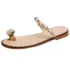 Sagace Women Sandals Flip Flops Pantoffeln Flats Schuhe String Perlen Sommer Mode Keile Frau Schieber Ananas lässig Frau A116 S226J