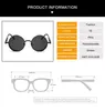 Clássico gótico steampunk óculos de sol design da marca masculino feminino vintage punk redondo óculos de sol uv400 tons9088781
