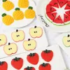 Parti dekorasyon 27pcs elma yapay mini portakal dilimleri reçine sahte meyve modeli duvar sticker ev mutfak düğün çiçekler dekoratioparty