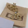 Gioielli firmati Moda donna Orecchini lettera 925 Ago in argento Materiale di rame puro di alta qualità Coppia Matrimonio Regalo di compleanno