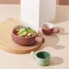 Diskplattor tallrik enhandig bakpanna keramisk dessert salladskål hushålls sväng sås bakat ris