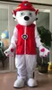 kostuums mascotte pop kostuum hoge kwaliteit volwassen rode hond mascotte kostuum partij cartoon anime fancy dress jacht prestaties vakantie cadeau by1040