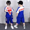 children tracksuits 4 12Y Boys Clothing Enfant tshirt harem pant Fashion Boy Clothes Cool Kids Hip Hop Sports Suit 220715