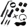 Nxy Sm Bondage New Design 8 Pieces Restraints Set Colorful Lined High Quality Kit Sex Toys for Couples220419