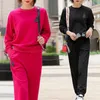 Pantalones de dos piezas para mujer, chándal de moda para mujer, trajes de pantalón deportivo, ropa de ocio de primavera 2022, conjunto de sudadera informal para mujer E229 para mujer