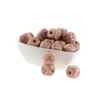 200 pièces 12MM perles en bois de hêtre pour enfant lettres en bois perle bébé anneau de dentition bricolage perles avec lettres bébé jouets de dentition Alphabet 2205194790673