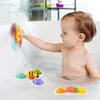 3PCS SUCKTIE CUP SPINNER TOY VOOR BABY Sensory Toys Infant Rammle Spinning Top Bath Toys Birthday Cadeau voor Toddlers 1-3 jaar oud 220524