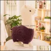 Doldurulmuş peluş hayvanlar hayvan 28cm/11 inç alpaca yumuşak oyuncaklar kawaii çocuklar için sevimli Noel şimdiki 6 renk D bdebaby dhmus