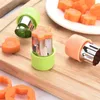 Sublimation Tools Star Heart Easter Bunny Shape Vegetables Cutter Plastic Handle 3Pcs Portable Cook Tools Stainless Steel Fruit Cut JLA12940