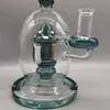 Lake Green Narghilè becher bong Psychede Mushroom bong con ciotola in vetro da 14,4 mm Pipa ad acqua alta 22 cm