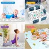 1cm Thick Foldable Floor Baby Play Mats Kids Playmat Crawling Carpet Children Toddler Thermal Rug Game Pad Foam Educational Toys 220531