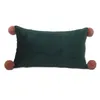 Kussen/decoratief kussen rechthoek stevige super zacht fluweel dutje wollen bal 10colour stoel home decor bedliving kussens sofa kamer kussencushio