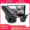 Sameuo U Dash Cam anteriore e posteriore Usb Car Dvr Adas Dashcam Camera Videoregistratore Android per autoradio H Monitoraggio parcheggio J220601