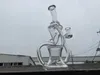 Скидка Уникальные стеклянные трубки BIAO для вторичной переработки кальянов с прозрачным цветным соединением 14 мм3036463