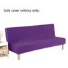 Housses de chaise Housse de canapé-lit pliable tout compris Durable Coussin confortable universel Pratique sans accoudoirsChaise