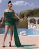 Robes de fête Sexy Short / Mini Robe Prom pour les femmes 2022 sans bretelles Rucched Zipper Back Cocktail Girls 'Special Club Vestidosparty
