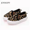 Spring Kids Shoes Boys Girls Casual Shoes Fashion Leopard Print Bekväm dukskor Barn Sneakers Slip On Loafers 220805