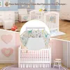 One Piece Children's Crib Bumper Baby Head Protector Baby Bed Protection Bumper Printed Fence Cotton Cot Railing Bumpers For Kid G220421