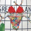 Venta al por mayor 2022 Diseñadores de trajes de baño Bikinis Mujeres Sexy Letras impresas famosas Conjunto de dos piezas Traje de baño