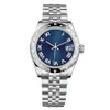 Montre asiatique de haute qualité 2813 Sports Montre-bracelet mécanique automatique pour dames 178344-72160 31mm cadran romain bleu Bracelet en acier inoxydable Mode Datejust montres de luxe