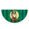 Nieuwe kerstdecoraties Polyester hangende vlaggen Outdoor Garden Creatieve fanvormige banner