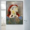 Abstract Avatar with Deformed Eyes and Nose Canvas Posters Wall Art Print Modern Painting Nordic Bedroom Home Decoration Picture