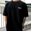 Summer Oversized Herr t-shirt Herr Sport hip hop T-shirt Herr Gym Fitness Bodybuilding Träning casual Korta ärmar T-shirts Toppar 220608