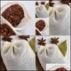 Coffee Tea Tools Drinkware Kitchen Dining Bar Home Garden 100 Pcs Lot Gauze Filter Pot Stewed Meat Spice Cook Primary Color Pouch New Con