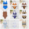 Tasarımcı Moda Kadın Mayo Seksi Kızlar Banyo Takım Yaz Mayo Plajı Bikinis Seti Tek Parçalı Yüzme Giyim Yüzme Bikini Banyolar 600