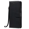 Hüllen für Samsung A10 A20 E/S A30 A40 A50 A51 A60 A70 E/S A71 A80 A90 Retro Soft Silikon Leder Stand Cover W/Lanyard Case Cover