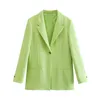 T102 Feminino feminino Blazers Marca Marinha de alta qualidade designer de moda Green Fashion Series Terne Jacket Lion