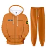 Men's Hoodies & Sweatshirts Fashion 3D Printed Sets Fire Force Hip Hop Harajuku Long-sleeved Hoody Men Spring Autumn Tracksuit