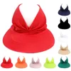 Visors Beachwear Bom calibrável Mulheres Cap-Protetor Sol Chapéu Sol Anti-Uv para Outdoorvisors