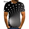 T-shirt da uomo Fashion Est Maglietta stampa 3D estiva Vertigo Hypnotic Unisex Divertente T-shirt a maniche corte Uomo / donna Top Pullover Tee Plus Size
