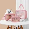 Makeup Bag Large Capacity Portable Travel Wash Bag Transparent Waterproof Storage Box Cosmetic Organizer